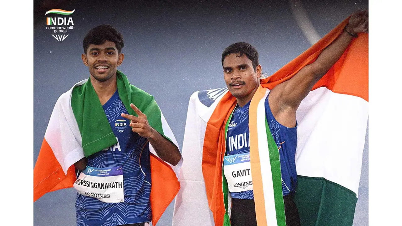 Indian athletes Mohammed Basil Morssinganakth (L) and Dilip Mahadu Gavit. (Photo: X/ @WeAreTeamIndia) Indian athletes Mohammed Basil Morssinganakth (L) and Dilip Mahadu Gavit. (Photo: X/ @WeAreTeamIndia)