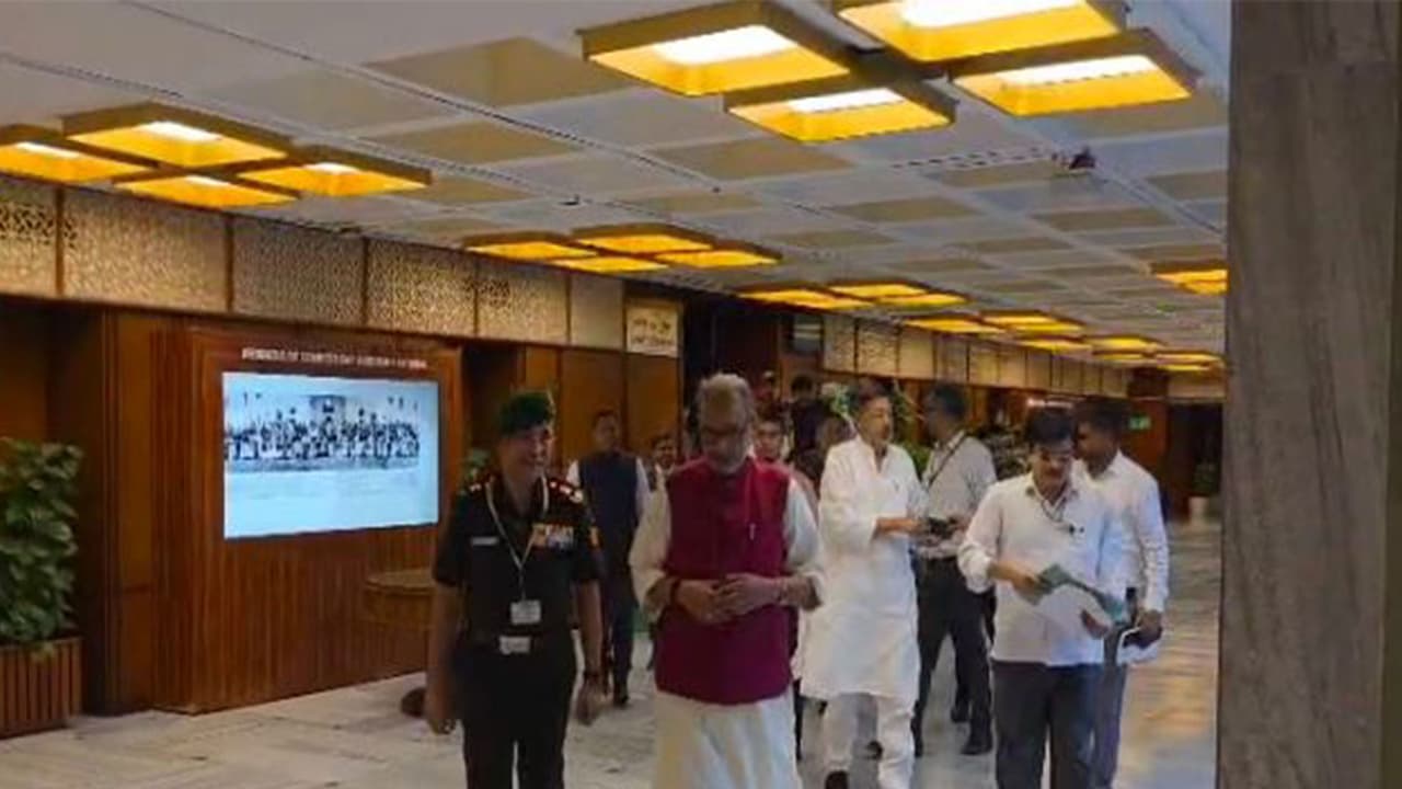 Parliamentary Standing Committee on Defence Chairperson Radha Mohan Singh with CDS Gen NS Raja Subramani after the meeting (Photo: ANI) Parliamentary Standing Committee on Defence Chairperson Radha Mohan Singh with CDS Gen NS Raja Subramani after the meeting (Photo: ANI)