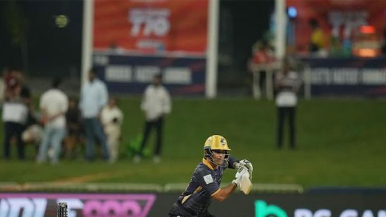 Khawaja Nafay of Quetta Qavalry in action during Abu Dhabi T10 (Image: Abu Dhabi T10 media) Khawaja Nafay of Quetta Qavalry in action during Abu Dhabi T10 (Image: Abu Dhabi T10 media)