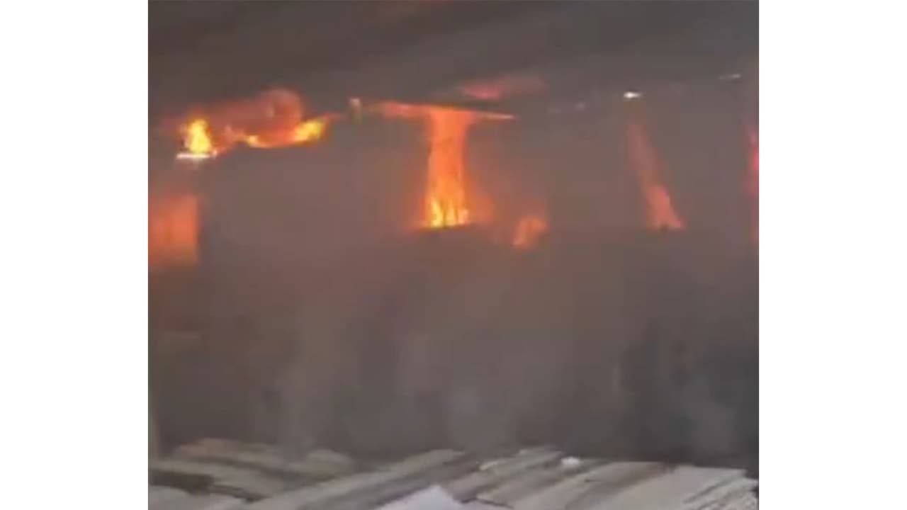 Visual from the incident spot (Photo/Fire Department) Visual from the incident spot (Photo/Fire Department)