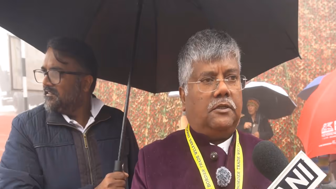 Anil Gupta, General Secretary of the Indo China Nathula Border Traders Welfare Association (Photo/ANI) Anil Gupta, General Secretary of the Indo China Nathula Border Traders Welfare Association (Photo/ANI)