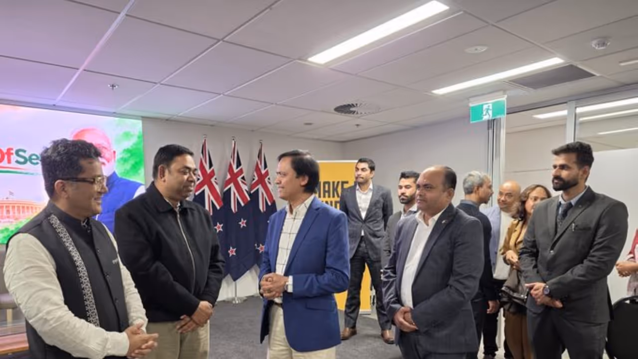 Union Minister of State for External Affairs Pabitra Margherita meets members of the Indian diaspora in Auckland, New Zealand (Photo: X/@PmargheritaBJP) Union Minister of State for External Affairs Pabitra Margherita meets members of the Indian diaspora in Auckland, New Zealand (Photo: X/@PmargheritaBJP)