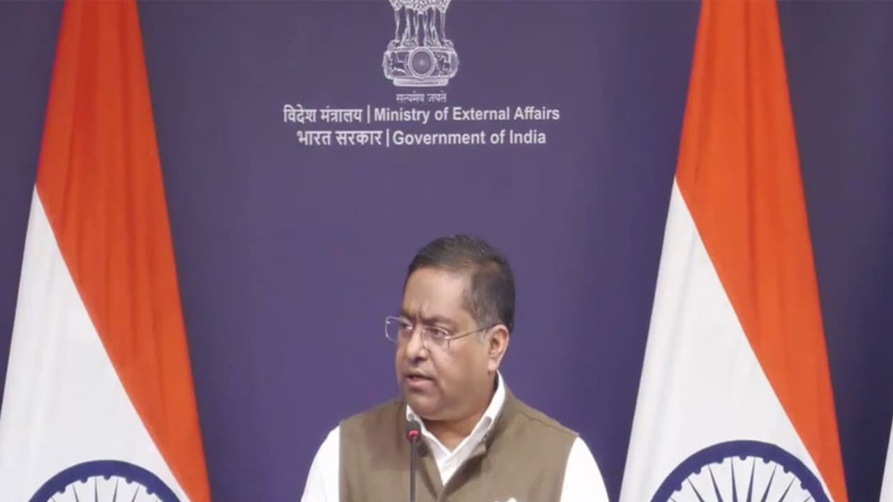 MEA spokesperson Randhir Jaiswal (Photo/Youtube@Ministry of External Affairs) MEA spokesperson Randhir Jaiswal (Photo/Youtube@Ministry of External Affairs)