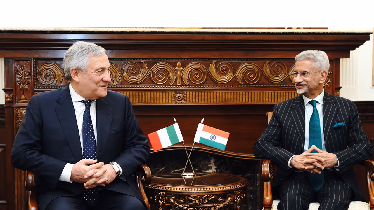 EAM Jaishankar with his Italian counterpart Antonio Tajani (Photo:X/@DrSJaishankar) EAM Jaishankar with his Italian counterpart Antonio Tajani (Photo:X/@DrSJaishankar)