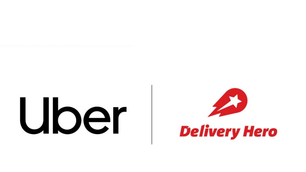 Uber and Deliver Hero logo (Photo/@niklasoestberg) Uber and Deliver Hero logo (Photo/@niklasoestberg)