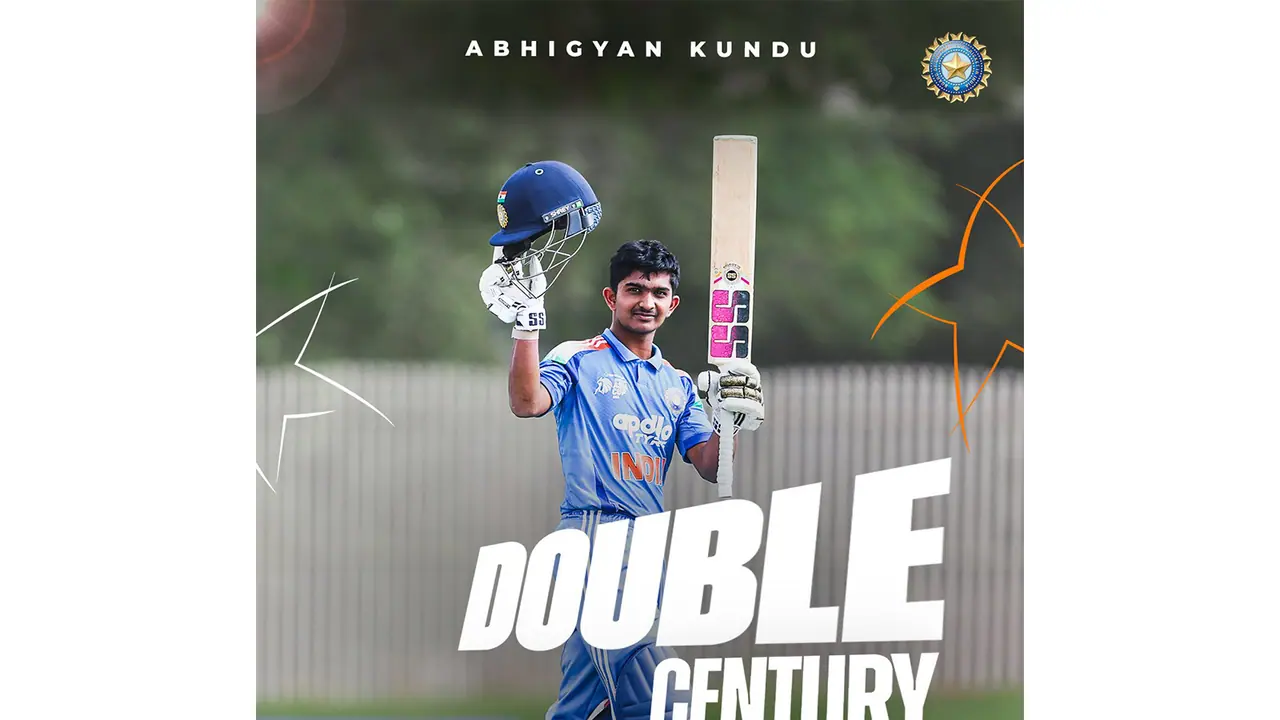 Abhigyan Kundu (Photo: X/ @BCCI) Abhigyan Kundu (Photo: X/ @BCCI)