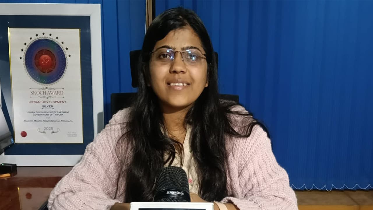 Megha Jain, UDD Director, Government of Tripura (Photo/ANI) Megha Jain, UDD Director, Government of Tripura (Photo/ANI)