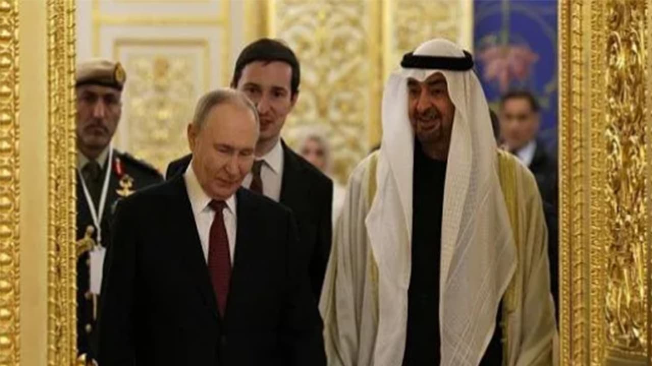 Russian President Vladimir Putin and UAE President Mohamed bin Zayed Al Nahyan (Photo/ TV BRICS) Russian President Vladimir Putin and UAE President Mohamed bin Zayed Al Nahyan (Photo/ TV BRICS)