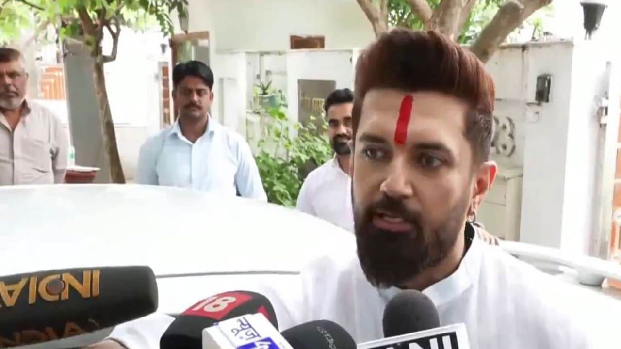 Union minister Chirag Paswan (Photo/ANI) Union minister Chirag Paswan (Photo/ANI)