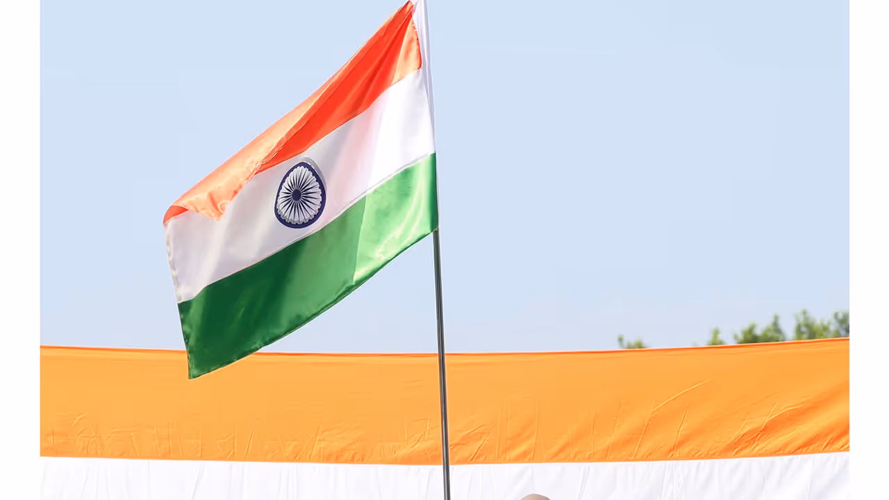 Union Minister Amit Shah hoists Tiranga flag at his residence (Photo/X/@AmitShah) Union Minister Amit Shah hoists Tiranga flag at his residence (Photo/X/@AmitShah)