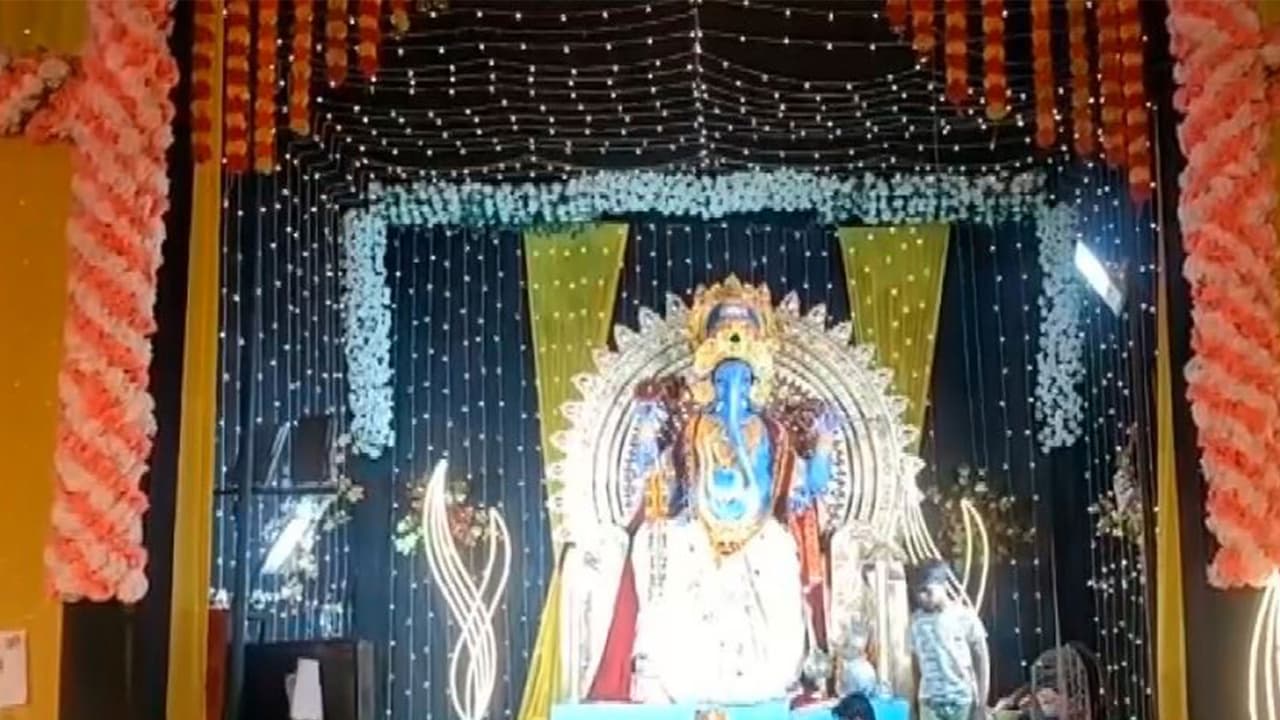 Ganesha idol installed in Ayodhya Nagar (Photo/ANI) Ganesha idol installed in Ayodhya Nagar (Photo/ANI)