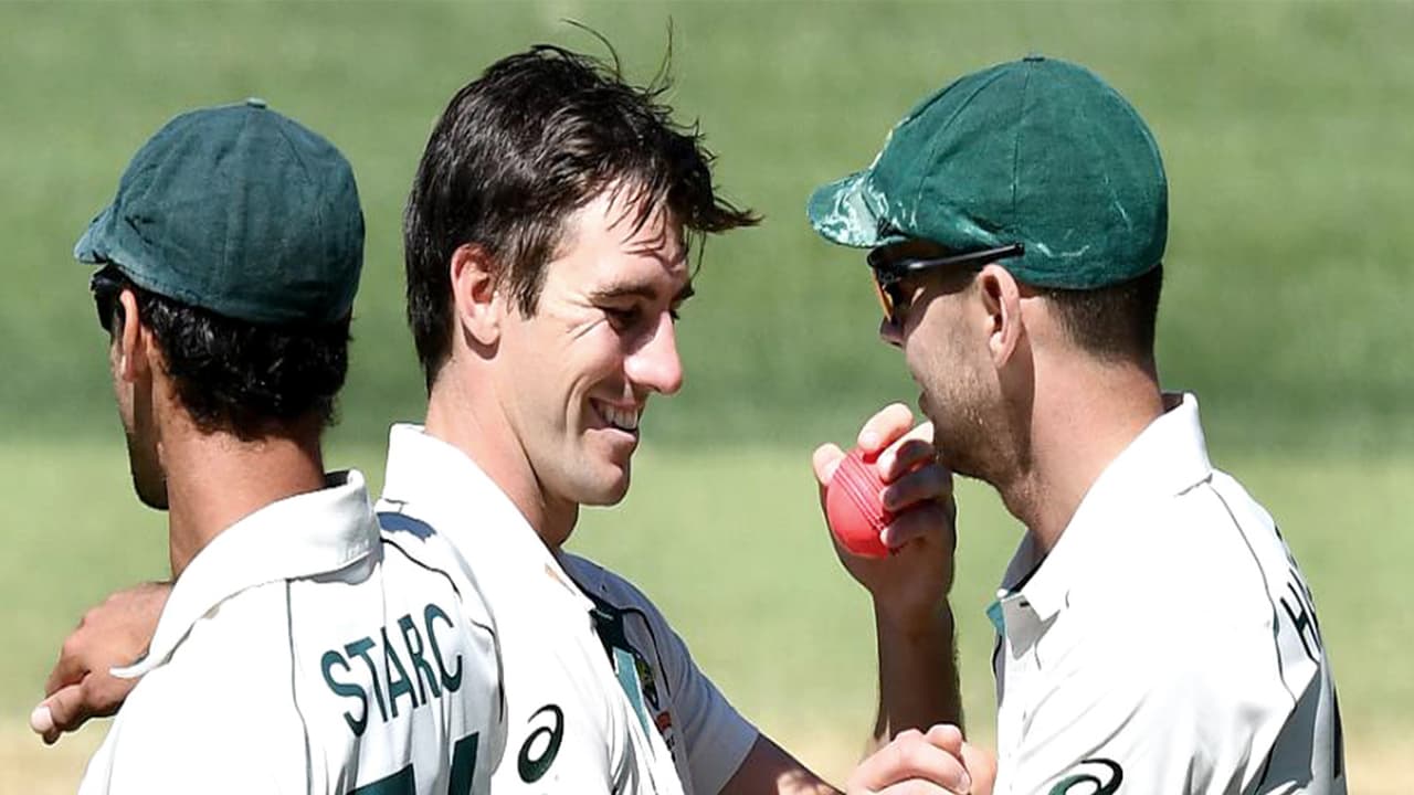 Australia's Pat Cummins (centre), Josh Hazlewood (right) and Mitchell Starc (left) (Photo: ANI) Australia's Pat Cummins (centre), Josh Hazlewood (right) and Mitchell Starc (left) (Photo: ANI)