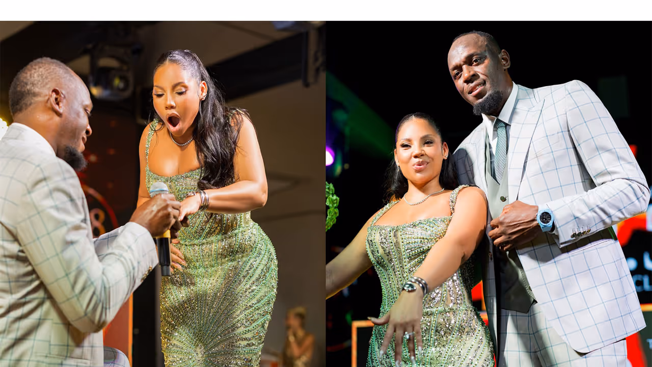 Usain Bolt gets engaged to Kasi Bennett (Photo/Instagram@kasi.b) Usain Bolt gets engaged to Kasi Bennett (Photo/Instagram@kasi.b)