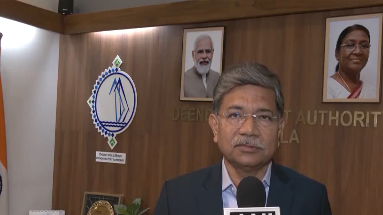 Sushil Kumar Singh, Chairperson of Deendayal Port Authority (Photo/ANI) Sushil Kumar Singh, Chairperson of Deendayal Port Authority (Photo/ANI)