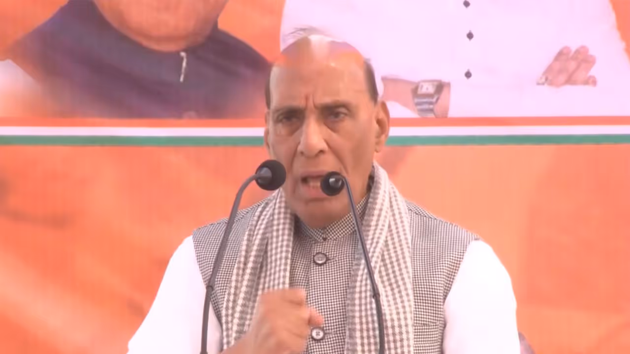 Rajnath Singh addressing a rally in Bihar's Gaya (Photo/ANI) Rajnath Singh addressing a rally in Bihar's Gaya (Photo/ANI)