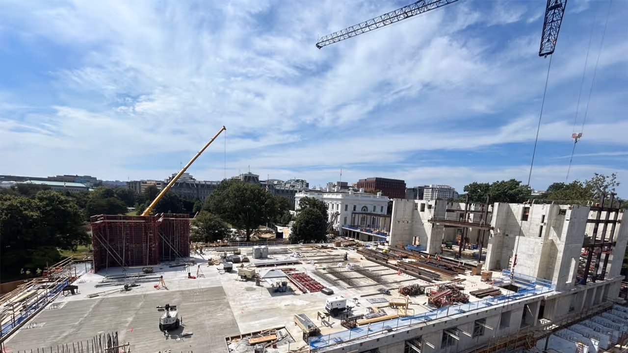 US President Donald Trump shares image of ongoing contruction work of Ballroom/military complex (Photo/Truth Social/@realDonaldTrump) US President Donald Trump shares image of ongoing contruction work of Ballroom/military complex (Photo/Truth Social/@realDonaldTrump)