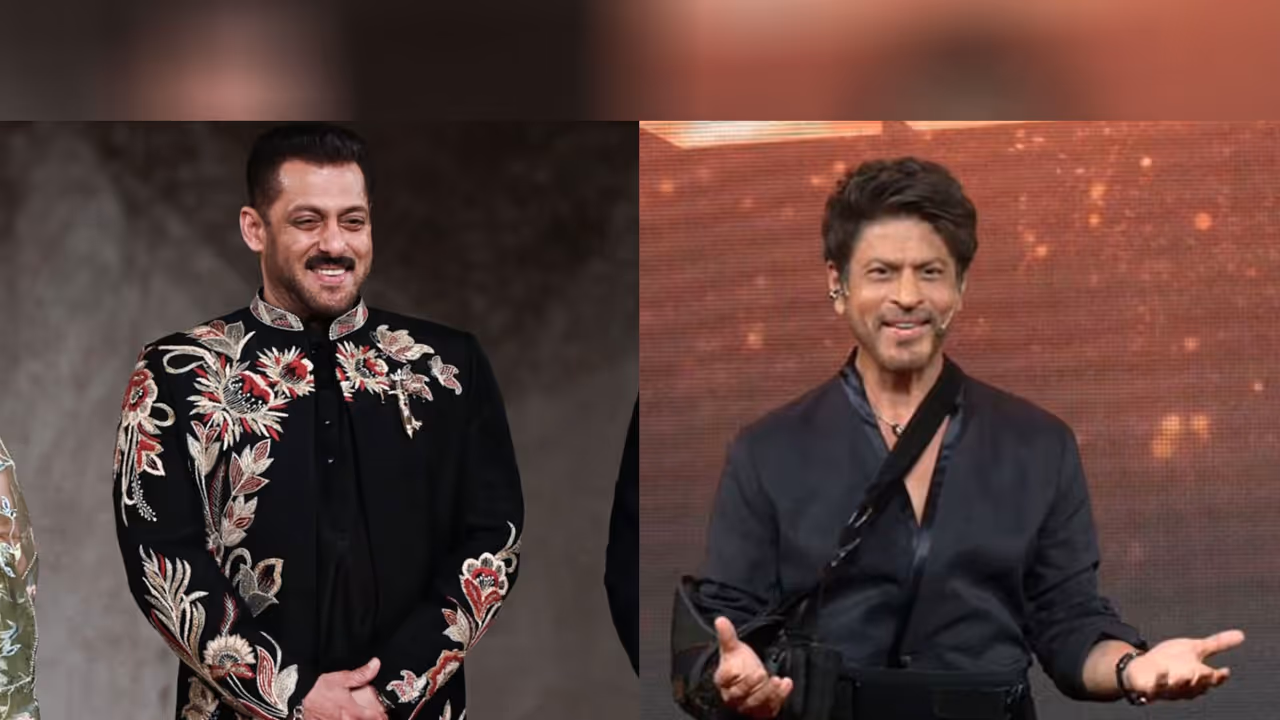 Salman Khan (L) Shah Rukh Khan (R) (Photo/ANI)