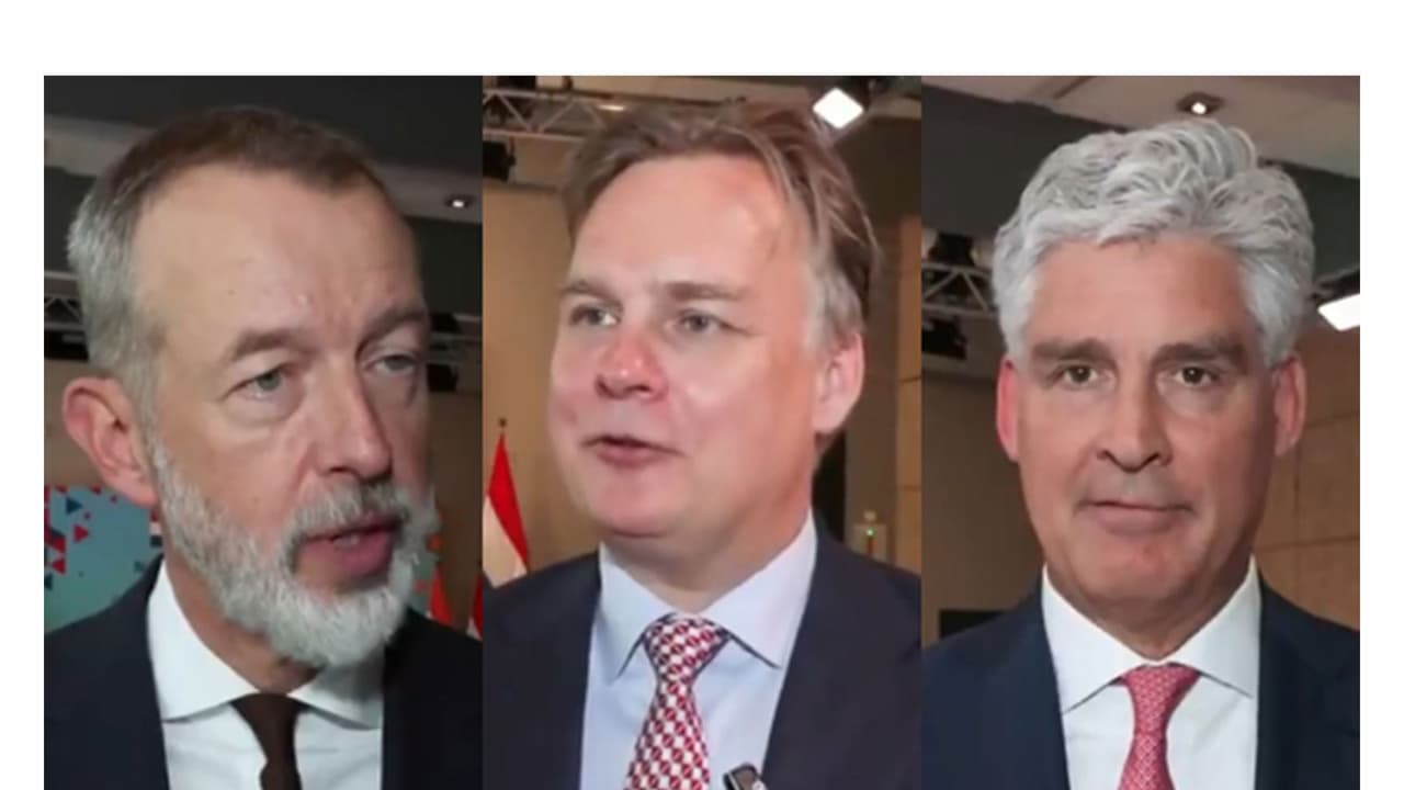 Visuals of various Dutch business leaders who took part in CEO roundtable and interacted with PM Modi (Photo/DD) Visuals of various Dutch business leaders who took part in CEO roundtable and interacted with PM Modi (Photo/DD)