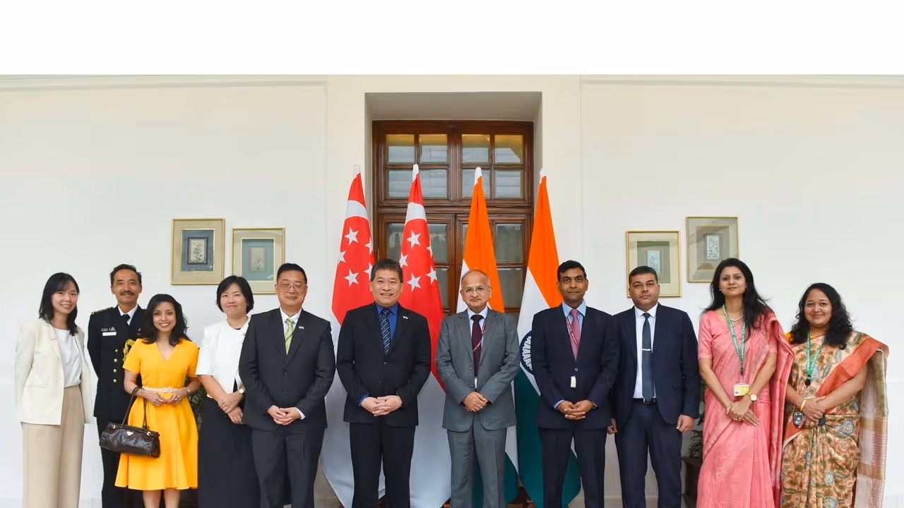 19th round of India Singapore Foreign Office Consultations (Photo/X@MEAIndia) 19th round of India Singapore Foreign Office Consultations (Photo/X@MEAIndia)