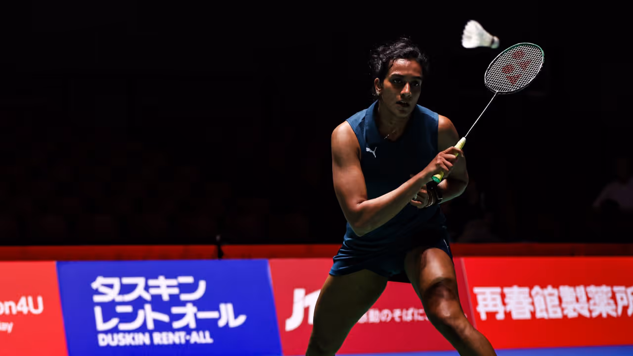PV Sindhu in action (Photo: BAI) PV Sindhu in action (Photo: BAI)