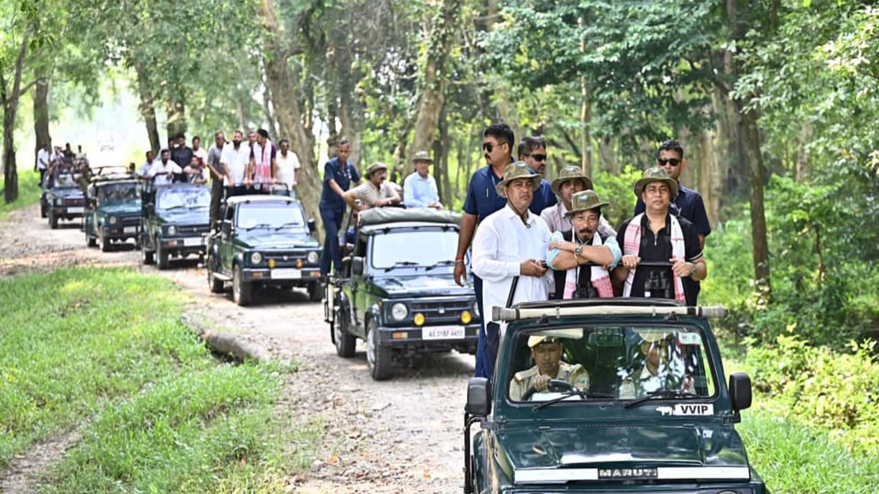 Jeep safaris in Kaziranga National Park commenced for 2026–27 tourism season (Photo/ANI) Jeep safaris in Kaziranga National Park commenced for 2026–27 tourism season (Photo/ANI)