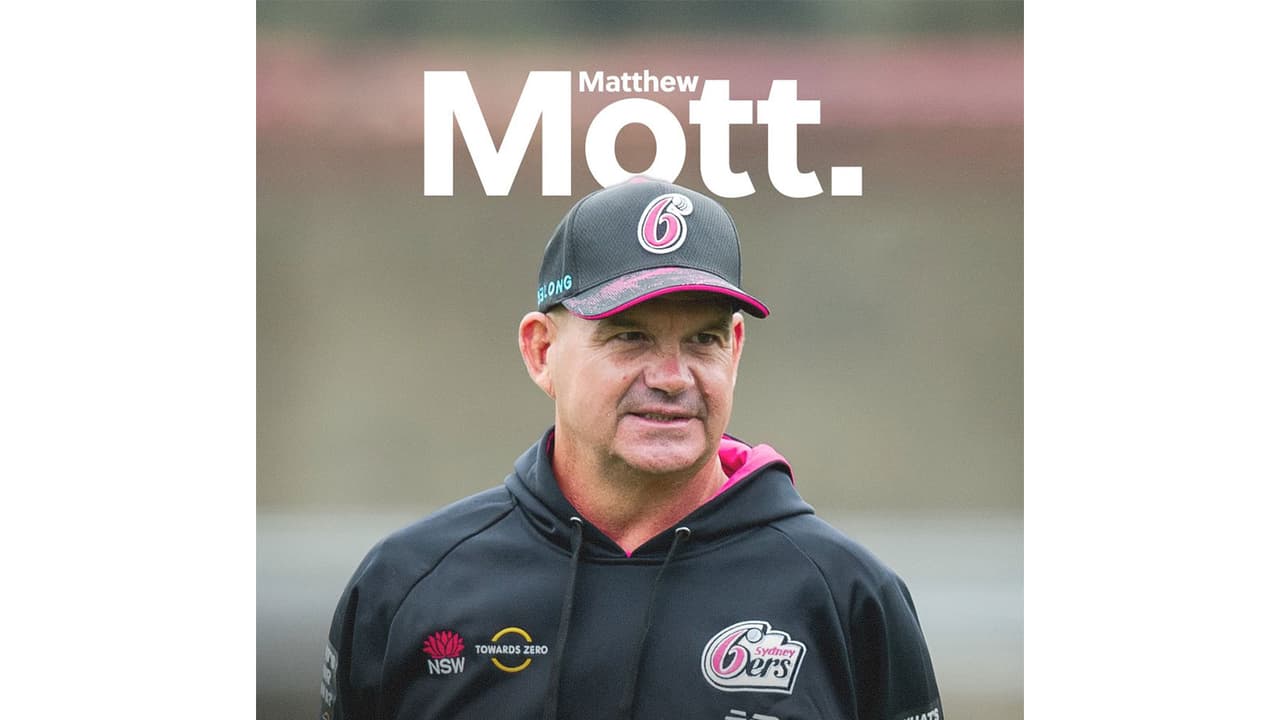 Sydney Sixers name Matthew Mott as new BBL head coach (Photo: X/@SixersBBL) Sydney Sixers name Matthew Mott as new BBL head coach (Photo: X/@SixersBBL)