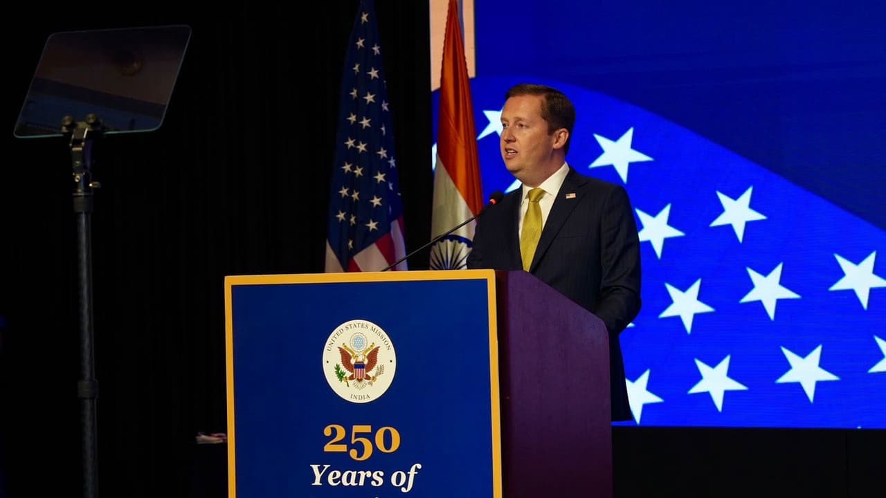 US Ambassador to India Sergio Gor at the event (Photo/X@USAmbIndia) US Ambassador to India Sergio Gor at the event (Photo/X@USAmbIndia)