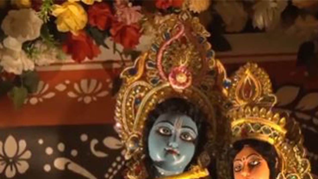 Visuals from Durga Puja pandal (Image source: ANI) Visuals from Durga Puja pandal (Image source: ANI)