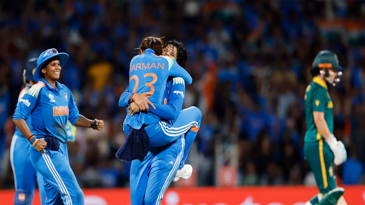 India Women's cricketers Shafali Verma and Harmanpreet Kaur celebrating (Photo: ANI) India Women's cricketers Shafali Verma and Harmanpreet Kaur celebrating (Photo: ANI)
