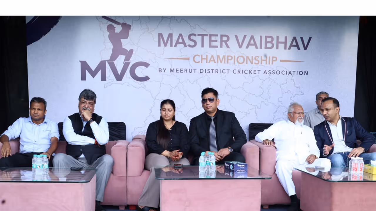 Officials of the Master Vaibhav T20 Championship 2026 on the opening day of tournament in Meerut. (Photo: MVC) Officials of the Master Vaibhav T20 Championship 2026 on the opening day of tournament in Meerut. (Photo: MVC)