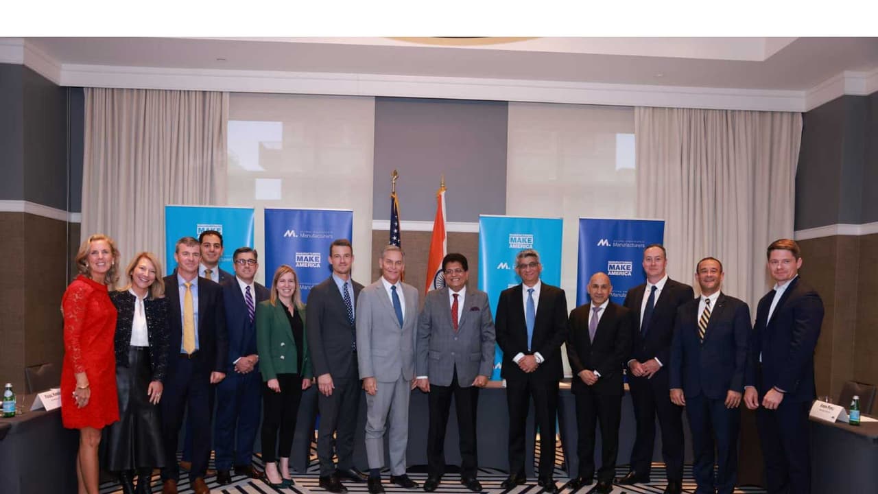 Piyush Goyal, Union Minister of Commerce and Industry addressed a Business Roundtable convened by NAM (Photo/@PiyushGoyal) Piyush Goyal, Union Minister of Commerce and Industry addressed a Business Roundtable convened by NAM (Photo/@PiyushGoyal)