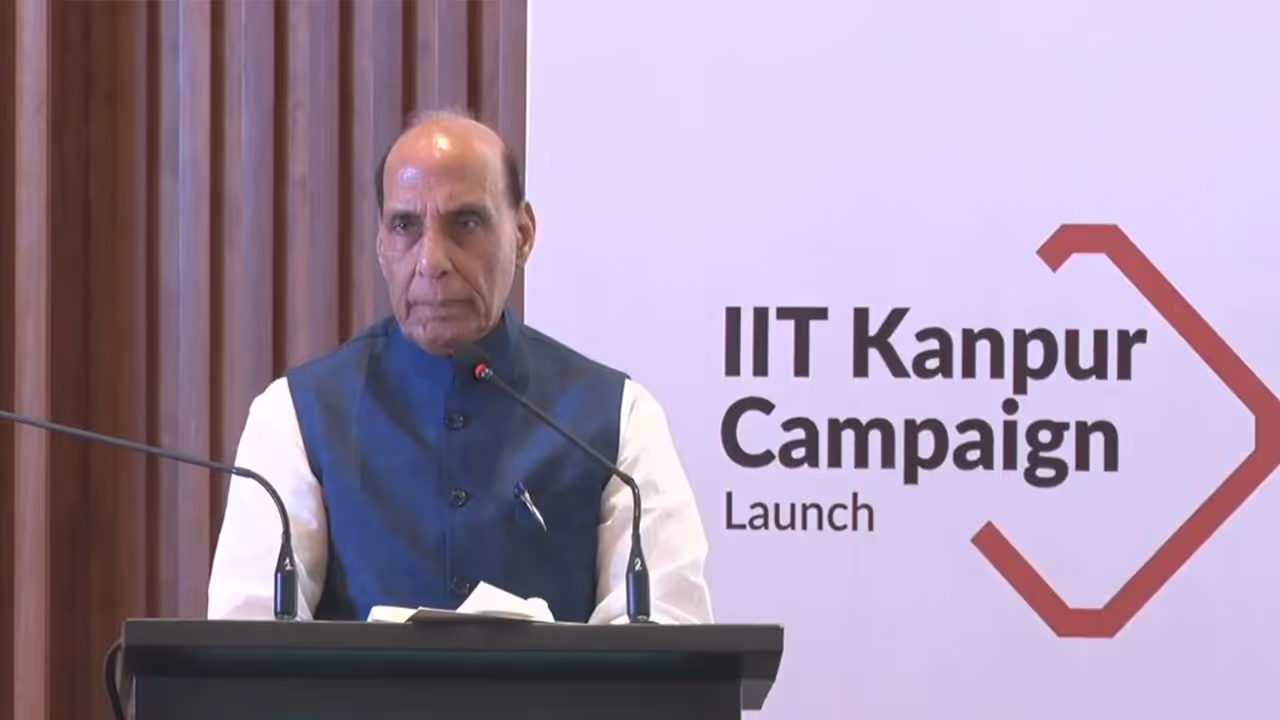 Defence Minister Rajnath Singh at the launch (Photo: x/@IITKanpur) Defence Minister Rajnath Singh at the launch (Photo: x/@IITKanpur)