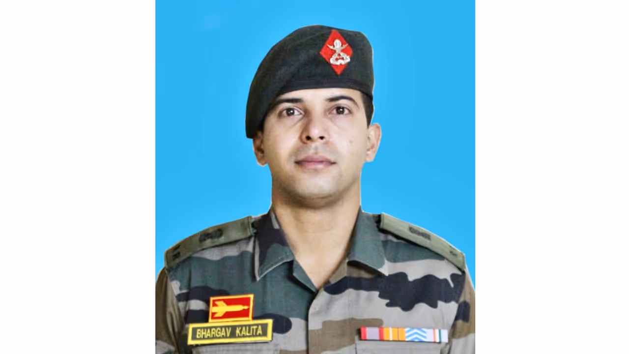 Major Bhargav Kalita (Photo/PRO DEFENCE) Major Bhargav Kalita (Photo/PRO DEFENCE)