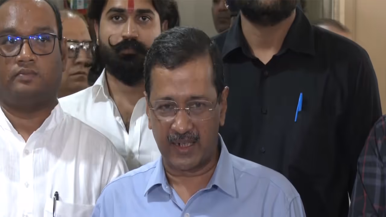 AAP National Convenor Arvind Kejriwal in Rajkot on Monday. (Photo/ANI) AAP National Convenor Arvind Kejriwal in Rajkot on Monday. (Photo/ANI)