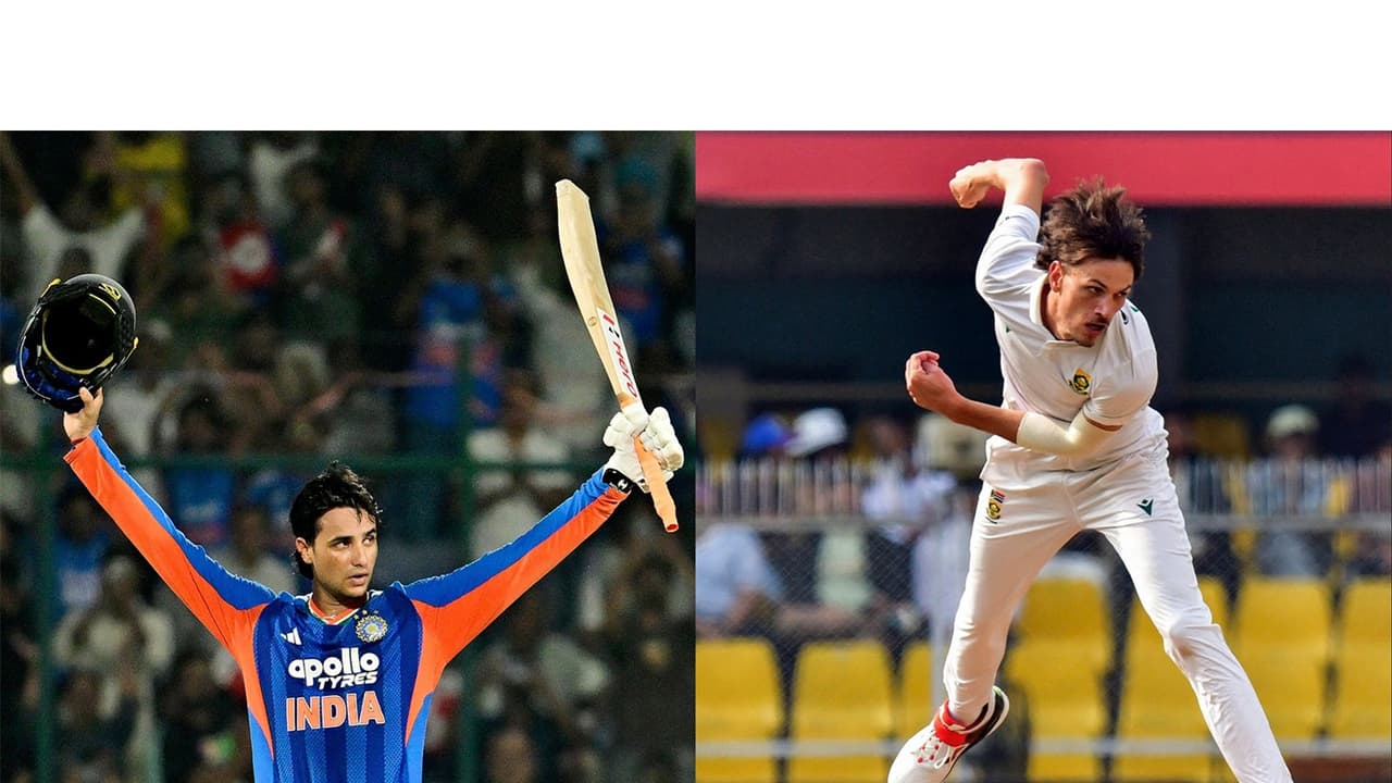 Abhishek Sharma and Marco Jansen. (Photo/ANI) Abhishek Sharma and Marco Jansen. (Photo/ANI)
