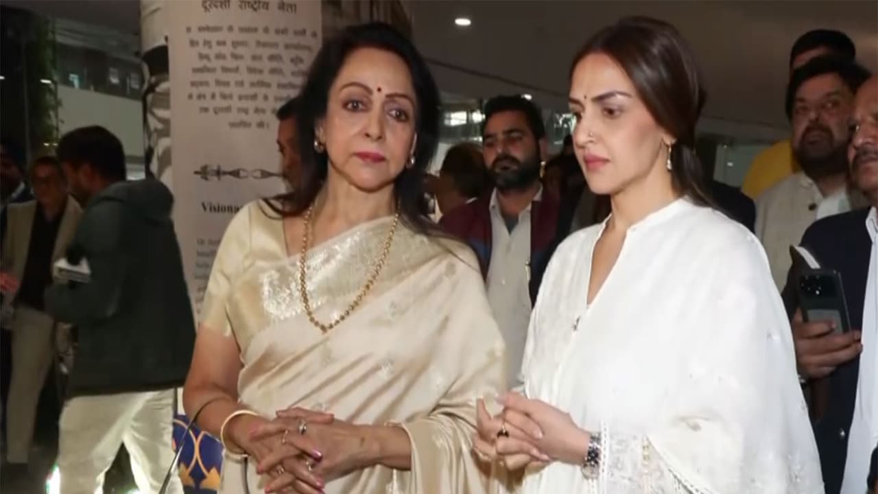 Hema Malini, Esha Deol (Image source: ANI) Hema Malini, Esha Deol (Image source: ANI)