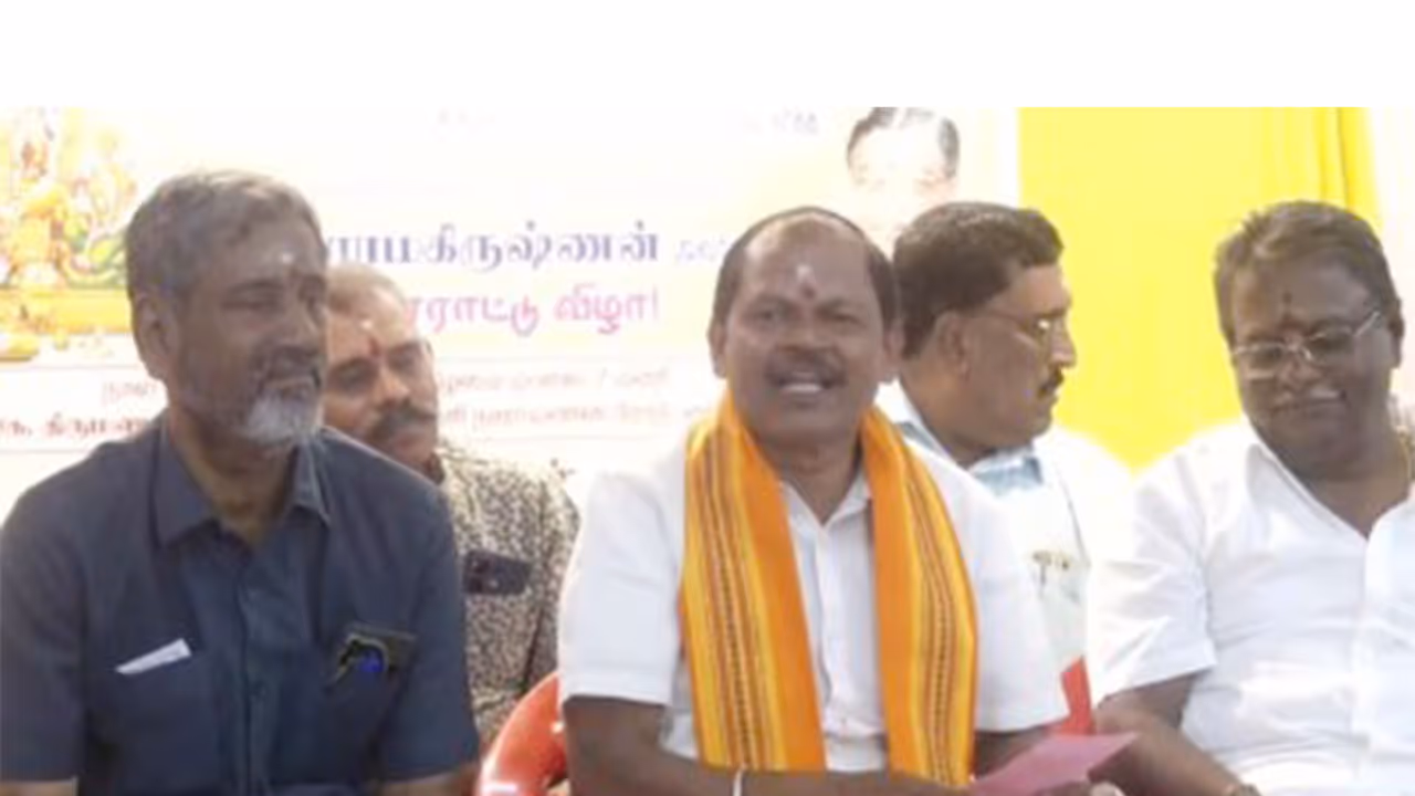 Hindu Makkal Katchi founding president Arjun Sampath (Photo/ANI) Hindu Makkal Katchi founding president Arjun Sampath (Photo/ANI)