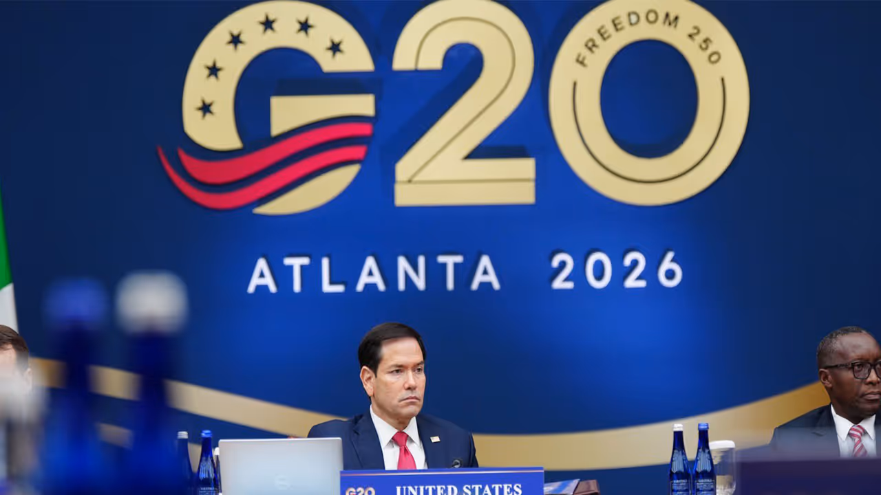 US Secretary of State Marco Rubio addresses the G20 Foreign Affairs meeting in Atlanta, Georgia(Photo/X/@SecRubio) US Secretary of State Marco Rubio addresses the G20 Foreign Affairs meeting in Atlanta, Georgia(Photo/X/@SecRubio)