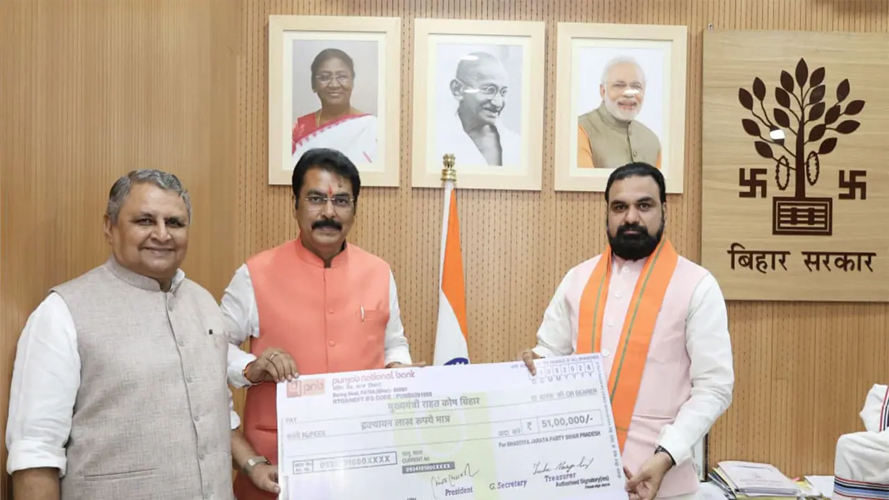 BJP State President Sanjay Sarawgi and Bihar Chief Minister Samrat Chaudhary (Photo/Bihar CMO) BJP State President Sanjay Sarawgi and Bihar Chief Minister Samrat Chaudhary (Photo/Bihar CMO)