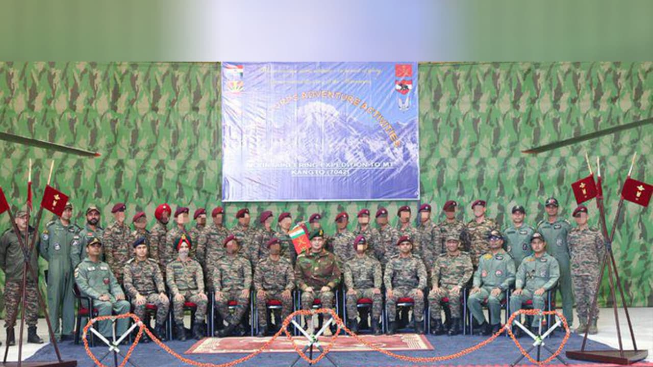 Indian Army mountaineering team from Eastern Command (Photo/Indian Army)