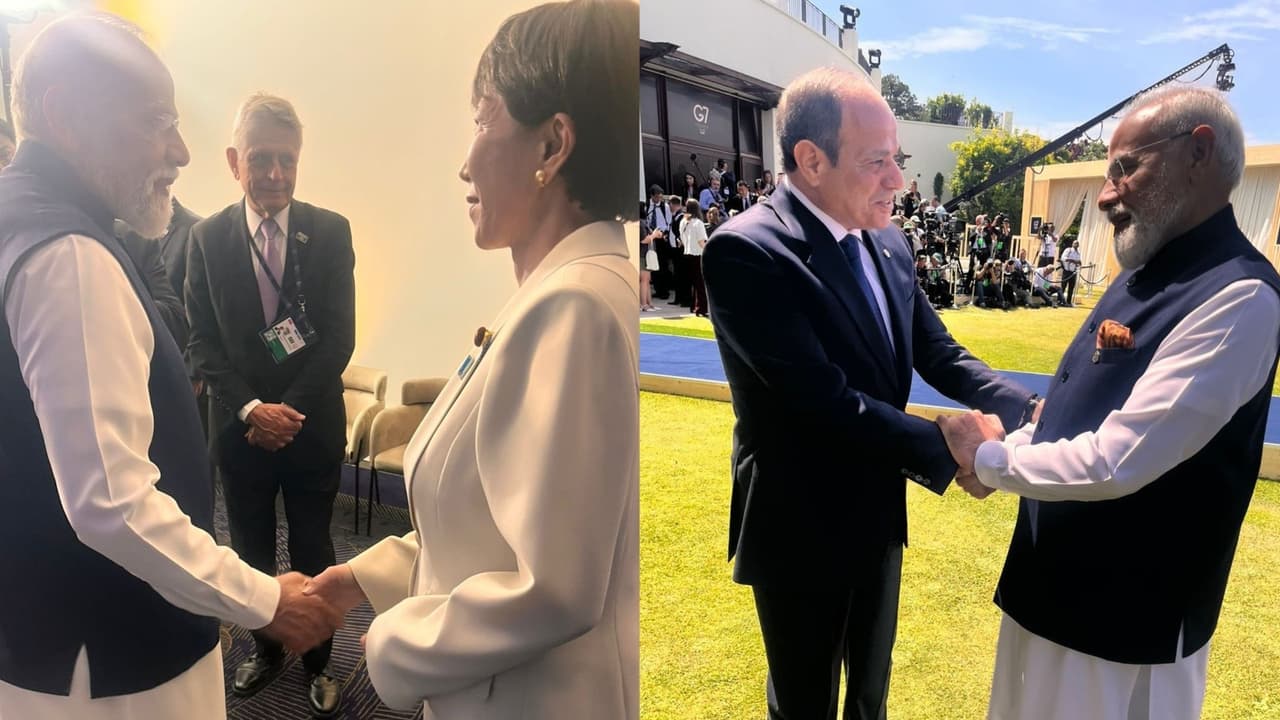 PM Narendra Modi with Japanese PM Sanae Takaichi and Egyptian President Abdel Fattah El Sisi (Photo/@narendramodi) PM Narendra Modi with Japanese PM Sanae Takaichi and Egyptian President Abdel Fattah El Sisi (Photo/@narendramodi)