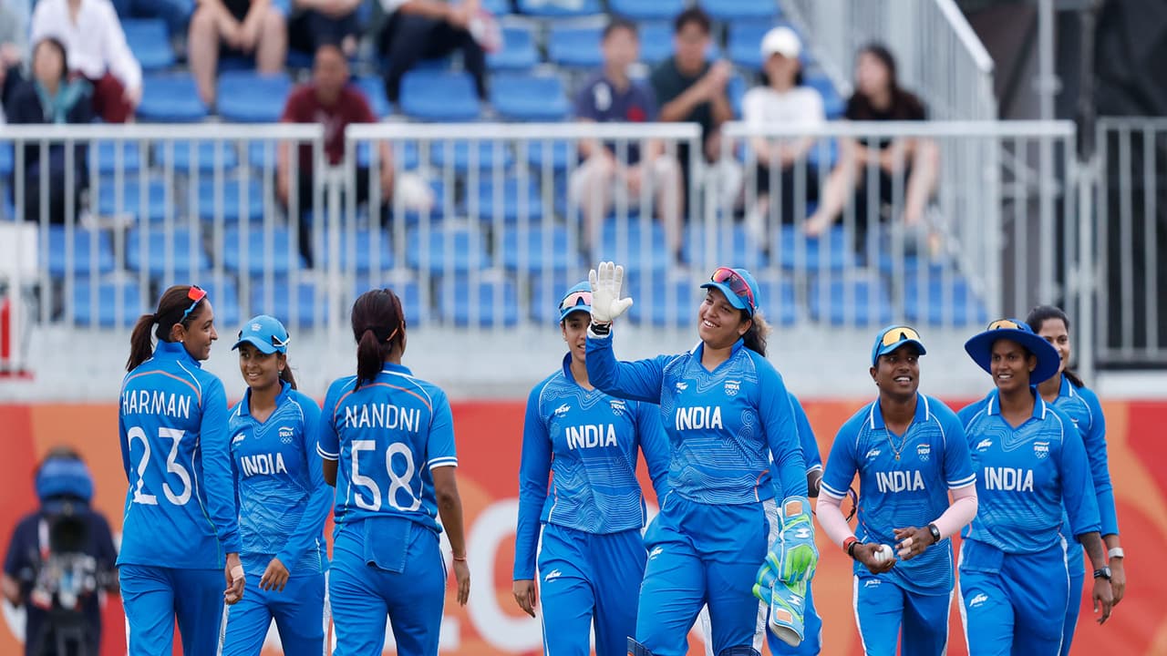 Indian players celebrating (Photo: X/@BCCIWomen) Indian players celebrating (Photo: X/@BCCIWomen)