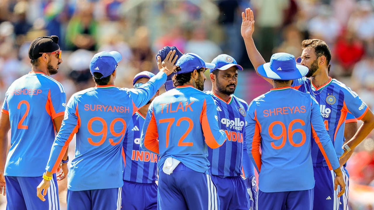 India players celebrating (Photo: ANI) India players celebrating (Photo: ANI)