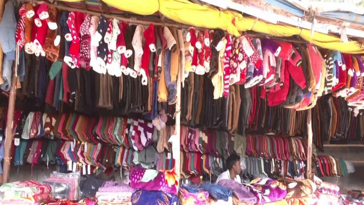 A winter wear market in Hyderabad, Telangana (Photo/ANI)