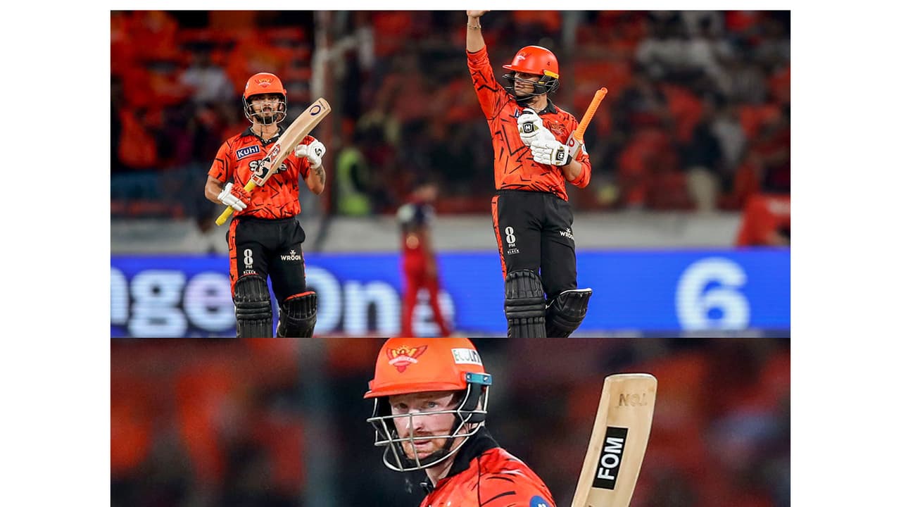Abhishek Sharma and Ishan Kishan (up) and Heinrich Klaasen (down). (Photo: ANI) Abhishek Sharma and Ishan Kishan (up) and Heinrich Klaasen (down). (Photo: ANI)
