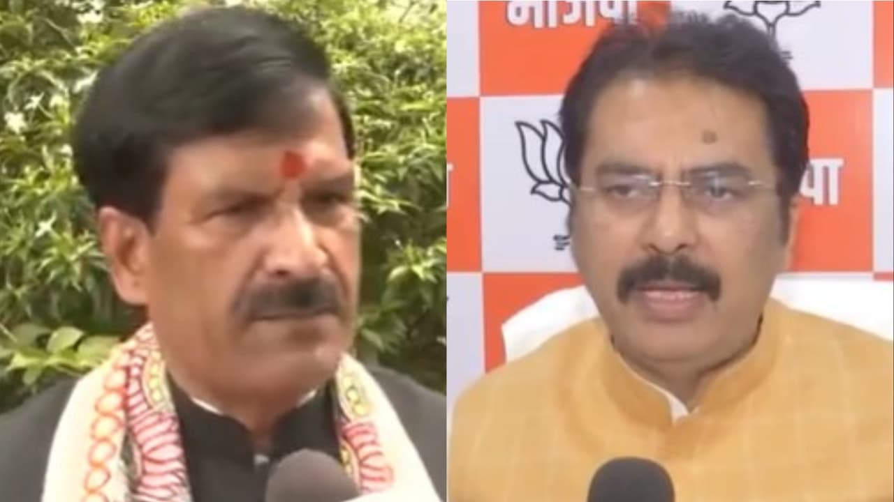 BJP leader Mrityunjay Tiwari (L) and Bihar BJP president Sanjay Saraogi (R) (Photo/ANI) BJP leader Mrityunjay Tiwari (L) and Bihar BJP president Sanjay Saraogi (R) (Photo/ANI)