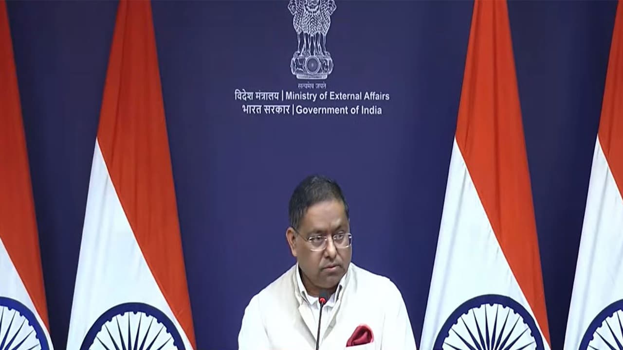 Ministry of External Affairs Spokesperson Randhir Jaiswal (Photo/Youtube@MEAIndia) Ministry of External Affairs Spokesperson Randhir Jaiswal (Photo/Youtube@MEAIndia)