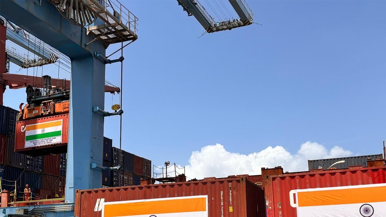 Aid sent by India to Seychelles (Photo: X@MEAIndia) Aid sent by India to Seychelles (Photo: X@MEAIndia)