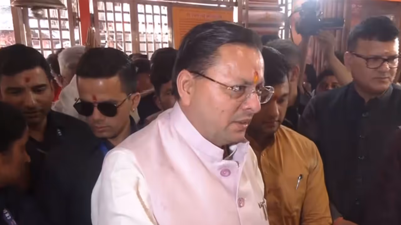 Uttarakhand CM Pushkar Singh Dhami at Daat Kali Temple (Photo/ANI) Uttarakhand CM Pushkar Singh Dhami at Daat Kali Temple (Photo/ANI)