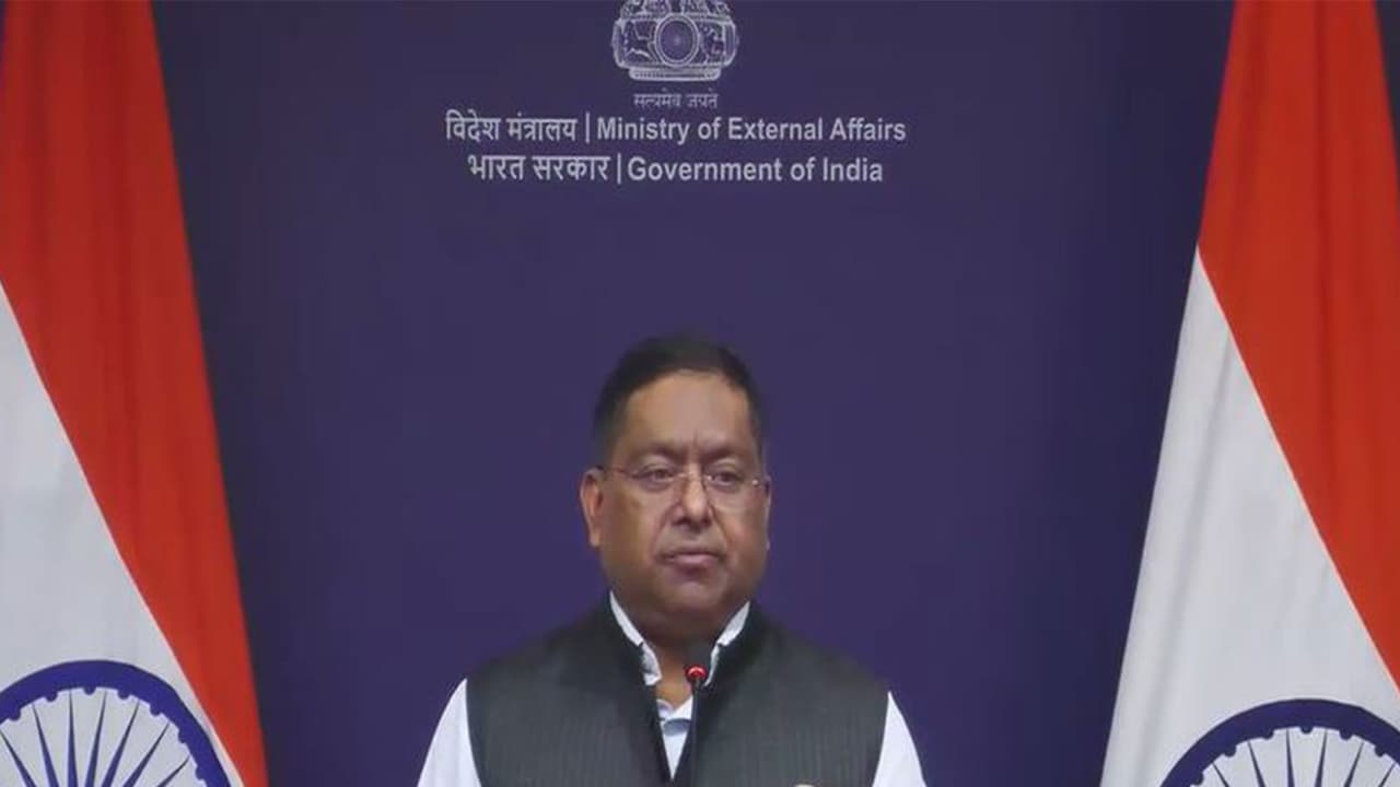 Ministry of External Affairs Spokesperson Randhir Jaiswal (Photo/Youtube@MEAIndia) Ministry of External Affairs Spokesperson Randhir Jaiswal (Photo/Youtube@MEAIndia)